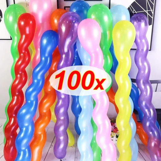 100pcs Large Spiral Balloons